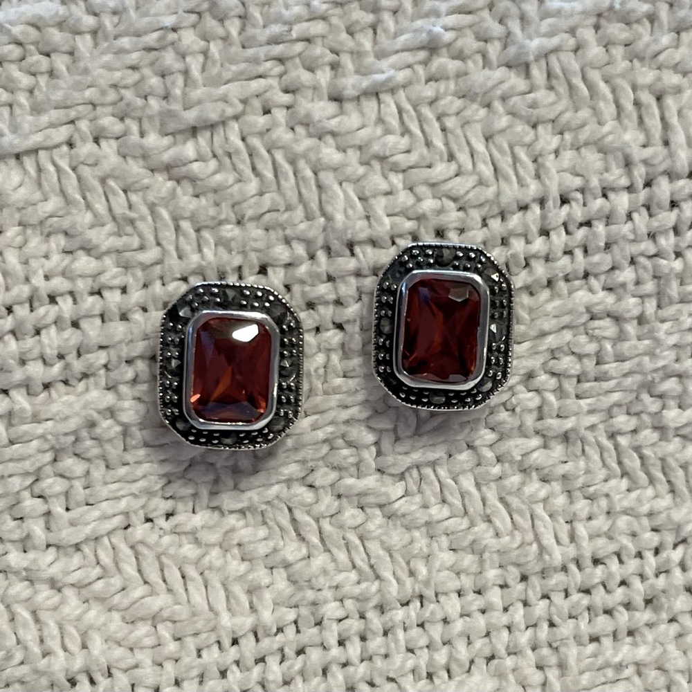 Hand crafted Amber earrings.